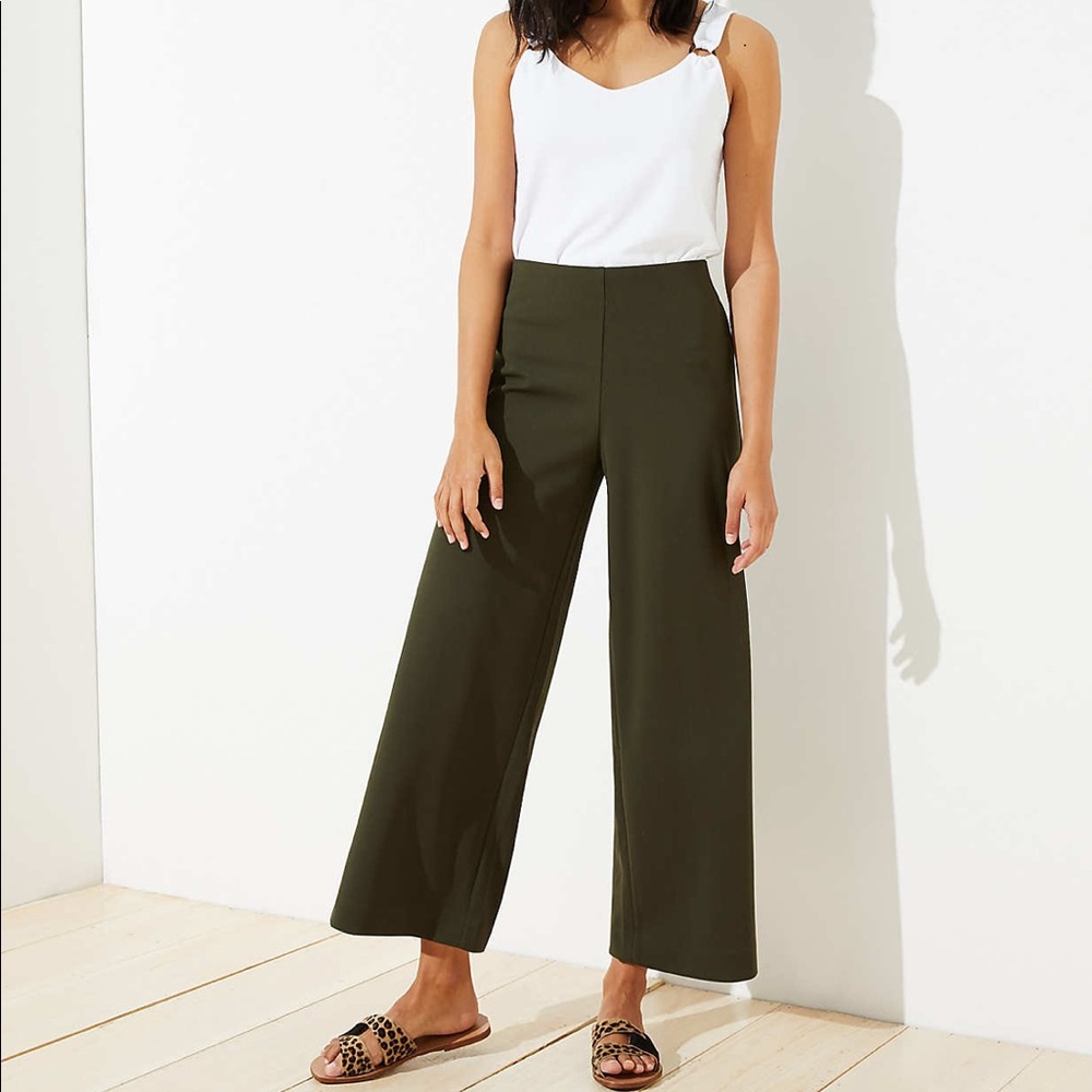 Pull-on Wide Leg Pants